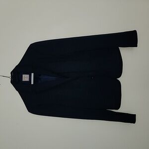 Gap Academy Blazer Two Button Navy Blue Dark Academic Career Professional